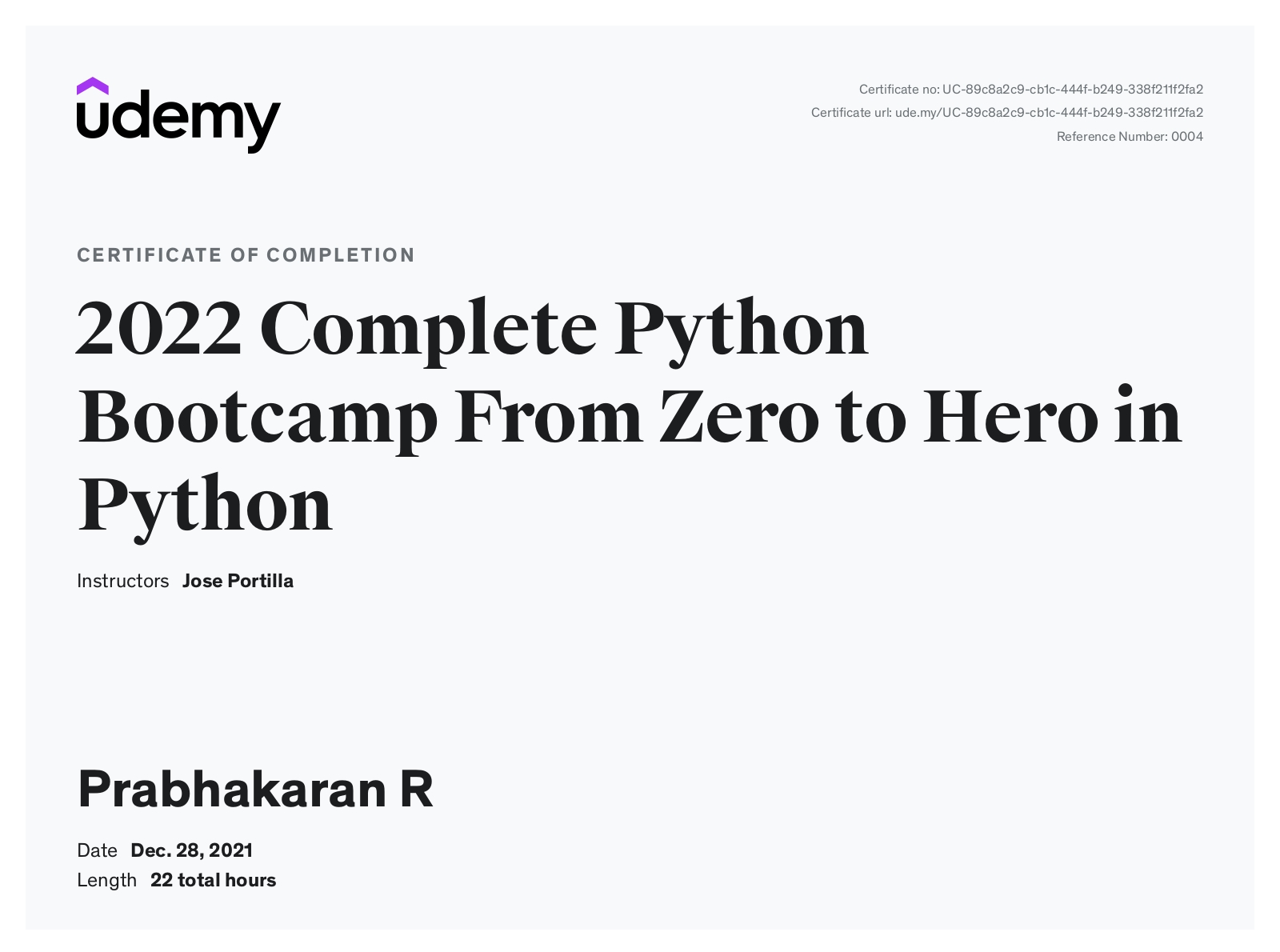 Python Bootcamp